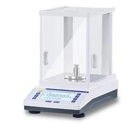 Lab Electronic Analytical Balance, 0.1mg High Precision Digital Scale, External Calibration, with LCD Display, Data Output, Windshield, for Pharmacy Jewelry