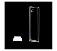 Lab Equipment 2PCS Quartz Cuvette Cells With Lid 2mm Path Length For Spectrophotometer Lab Four Way Light(High transmittance)