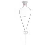 lab equipment and supplies 125ml-1000ml Lab Shaped Separatory Funnel Separating Experiment Separation(500ml (glass piston))
