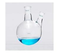 lab equipment and supplies 1pcs 100ml-2000ml Round Bottom Two-neck Glass Flask High Borosilicate Glass Flask Lab Supplies(150ml 24x24)
