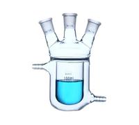 lab equipment and supplies 1Pcs 50ml 100ml 150ml 250ml 500ml 1000ml Layer Reactor Glass Jacketed Reaction Flask(250ml 29 24 24)