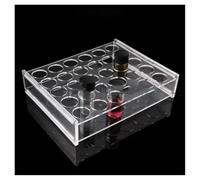 lab equipment and supplies 1pcs Clear Organic Glass 3ml-60ml Bottle Holder Sample Bottle Rack For Lab(10-15ml 50holes)