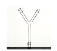 lab Equipment and Supplies Y-Shaped Three-Way Connecting Pipe, Tube Outer Diameter φ8mm φ10mm, Y-Shape Tubing(T110800)