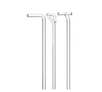 Lab Equipment L-Shaped Glass Cell Spreader Triangular Scraper Coating rod Culture Dish Applications(6 cm T Shape)