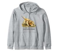 Lab Every Walk Is An Investigation Funny Dog Lover Zip Hoodie