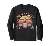 Lab Flask and Molecule Art Chemical Engineer Long Sleeve T-Shirt