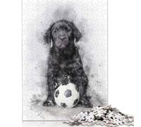 Lab Footballer Puzzle Fun Activity for at Home Premium Cardboard Jigsaw Puzzle for Adults Teen 1000pcs (75x50cm)