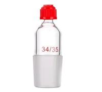 Lab Glass Thermometer Inlet Adapter for Distillation Apparatus Thermometer Adapter with 14/28 Inner Joint Laboratory Chemistry Glassware (34/35 Joint)