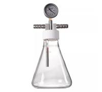 Lab Glass Vacuum Chamber, Resin Bubble Remover Machine, with Shock-Resistant Negative Pressure Gauge, for Silicone and Epoxies, Art Crafts
