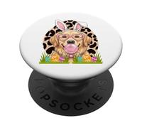 Lab Golden Retriever Bunny Ears Cute Easter Dog Tee PopSockets Adhesive PopGrip