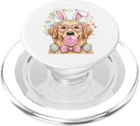 Lab Golden Retriever Bunny Ears Cute Easter Dog Tee PopSockets PopGrip for MagSafe