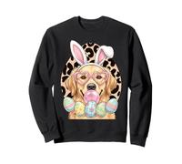 Lab Golden Retriever Bunny Ears Cute Easter Dog Tee Sweatshirt