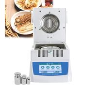 Lab Grain Moisture Meter, Halogen Moisture Analyzer Meter, Precision + Touch Screen, Data Output, Multifunctional, Temperature Range: 60-200°C, for Powder/Grain,50g/0.005g