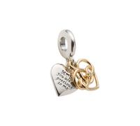 Lab-grown Diamond Engravable Mom Double Dangle Charm - female - Pandora - Jewellery - Multicolor - ONE SIZE - Accessories ONE SIZE