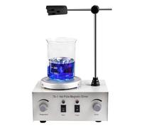 Lab Heating Dual Control Mixer 250W 1000ml Hot Plate Magnetic Stirrer No Noise Vibration Fuses Protection