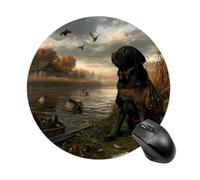 Lab Hunting Dog Wetland Scene Mouse Pad Computer Mouse Mat Mousepad | Gaming Mouse Pad,with Non-Slip Rubber Base,Desk Mat,for Office Home Desk,Mousemat
