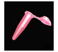 Lab Instruments Equipment 100pcs 0.5ml Lab Clear Plastic Tube Centrifuge With Cap Container For Laboratory Specimen Lab Supplies(Pink (100pcs))