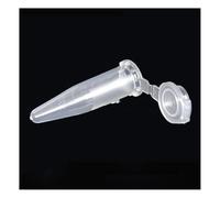 Lab Instruments Equipment 100pcs 0.5ml Lab Clear Plastic Tube Centrifuge With Cap Container For Laboratory Specimen Lab Supplies(Transparent (100pcs))