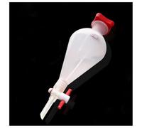 Lab Instruments Equipment 125mL Shaped Plastic Separatory Funnel With PTFE Stopper PP Funnel Laboratory Supplies