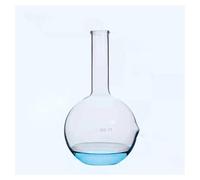 Lab Instruments Equipment 1pcs Lab Glass 50ml/100ml/150ml/250ml/500ml/1000ml/2000ml Round/Flat Bottom Long Flask For Experiment(100ml Flat Bottom)