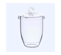 Lab Instruments Equipment 1pcs Lab Glass Crucible With Cover High Purity And High Temperature Resistance 10/20/25/30/50ml(50ml)