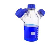 Lab Instruments Equipment 250ml-2000ml Screw Top Two/Three/Four Necked Phase Vials Laboratory(Four-necked250ml)