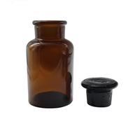 Lab Instruments Equipment 2pcs/60ml 125ml 250ml 500ml 1000ml Brown Glass With Glassware In Stoper Laboratory(2-Large mouth 500ml)
