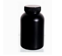 Lab Instruments Equipment 50mL-2000mL Plastic Sample Bottle Reagent Bottle Laboratory(Black 500mL 10pcs)