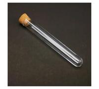 Lab Instruments Equipment 50pcs/lot 15x100mm Lab Clear Plastic Test Tubes With Corks School Experiment Tube With Wooden Stoppers