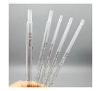 Lab Instruments Equipment 5pcs 10pcs 20pcs Glass Graduated Pipette Dropper 1ml/2ml/3ml/5ml/10ml Transfer Pipette For Laboratory(2ml 5pcs)