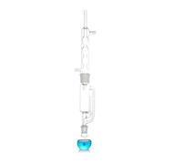 Lab Instruments Equipment 60/150ml/250ml/500ml/1000ml/2000ml Lab Glass Extractor Condenser And Extractor Body With Coiled/bulbed Lab Glassware Kit(250ml Serpentine)