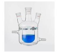 Lab Instruments Equipment Lab 50/100/250/500/1000/2000ml Double Jacketed Reaction Flask Single/Three/Four Mouth Reaction Flask(Three mouth 2000ml)