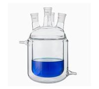 Lab Instruments Equipment Lab 50/100/250/500/1000/2000ml Double Jacketed Reaction Flask Single/Three/Four Mouth Reaction Flask(Four mouth 2000ml)