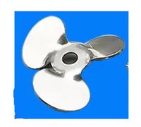 Lab Instruments Equipment Laboratory 304 Stainless Steel Stir Bar Three-bladed Paddle/four-bladed Paddle Three/four Blade Propeller For Lab Mixer(Three leaves 120mm)