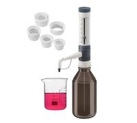 Lab Liquid Dispenser, Lab Bottle Top Dispensing Tool with 5 Mouth Adapters, Max Pressure Resistance 500mbar and High Chemical Compatibility, for Volume Analysis, Titration, Dilution