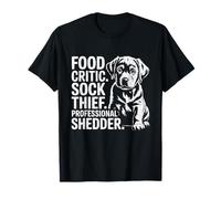 Lab Mama Food Critic Sock Thief Professional Dog Shedder T-Shirt
