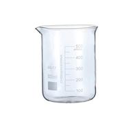 Lab Measuring Beaker, Transparent 500ml Laboratory Glass Beaker, Graduated With Spout Beaker for Scientific Research