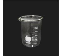 Lab Measuring Borosilicate Glass Beakers, 500ml Scaled Measuring Cup Glass Beaker, Beaker Cups for Science Experiment 1pc