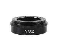 Lab Microscope Accessories 0.75X 0.5X 2.0X 0.35X 1X Objective Glass Lens Industry Video Microscope Camera(0.35X 1X)