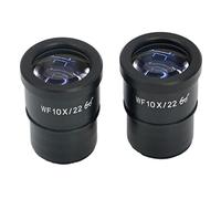 Lab Microscope Accessories 2pcs/lot WF10X/22 Super Widefield 10X Microscope Eyepiece 22mm Field Width With Cross Reticle 30mm(WF10X22MM)