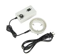 Lab Microscope Equipment Stereo Microscope Ring Light- Adjustable Stereo Microscope LED Ring Lamp Industrial Microscopio Illuminators 56LED Light Source Microscope Ring light Microscope Accessories