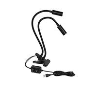 Lab Microscope Equipment USB Dual Gooseneck Adjustable LED Spot Light Illuminator Lamp Spotlight Flexible Clip Stereo Microscope Accessories