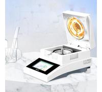 Lab Moisture Analyzer, 5.5 Inch Digital Display Halogen Moisture Meter, 0.01% Readability, 3 Drying Modes, for Grain Feed