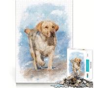 Lab on The Beach Jigsaw Puzzles 1000 Piece for Teenagers DIY Play Color Fast Hard Challenge Birthday Gift (50x75cm)