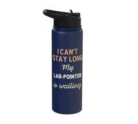 Lab-Pointer Pointerdor Dog Mom Dad Breed Owner Love Puppy Stainless Steel Insulated Water Bottle