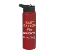 Lab-Pointer Pointerdor Dog Mom Dad Breed Owner Love Puppy Stainless Steel Insulated Water Bottle
