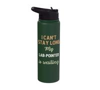 Lab-Pointer Pointerdor Dog Mom Dad Breed Owner Love Puppy Stainless Steel Insulated Water Bottle