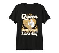 Lab Queen Not Every Queen Wears Crown Some Wears A Lab Coat Premium T-Shirt