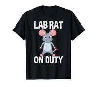 Lab Rat on Duty Funny Lab Technician Tech Laboratory Rat T-Shirt