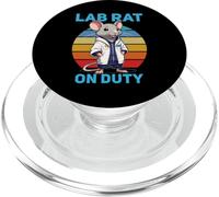 Lab Rat on Duty. Hilarious Lab technician Science Enthusiast PopSockets PopGrip for MagSafe